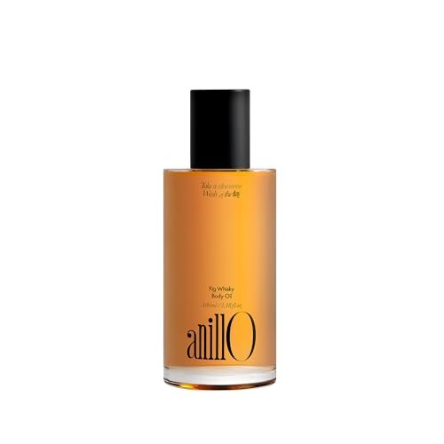Fig Whisky Hydrating Body Oil – Fast-Absorbing & Non-Greasy Moisturizer with Fig, Argan & Jojoba Oils – Silky Smooth Glow & Deep Nourishment, Woody Scent, 3.38 fl. oz Avelisse