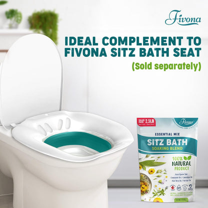 Fivona Sitz Bath Salts for Hemorrhoid Treatment & Postpartum Care – 40oz Epsom Salt Blend with Natural Oils Avelisse