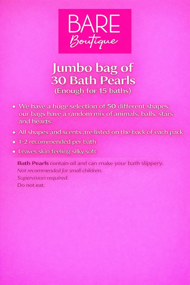Retro Bath Beads Jumbo Pack of 30 – Assorted Shapes and Scents – Bath Oil Beads for Relaxation – Gift for Mom, Women, Birthday Avelisse