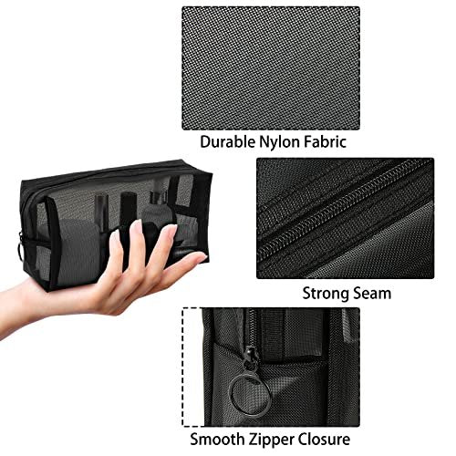 Unoutur 6-Piece Mesh Cosmetic Bag Set – Portable Travel Toiletry Organizer for Makeup, Home, Office & Accessories Avelisse