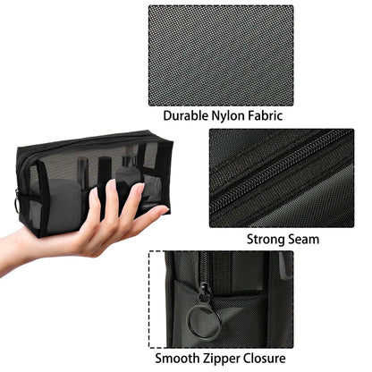 Unoutur 6-Piece Mesh Cosmetic Bag Set – Portable Travel Toiletry Organizer for Makeup, Home, Office & Accessories Avelisse