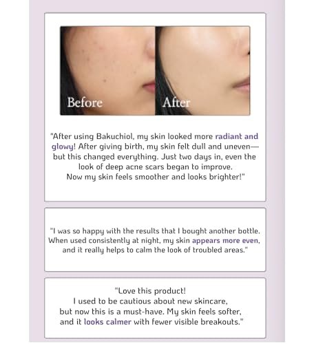 Korean Bakuchiol Concentrate 10000ppm - Retinol Alternative Serum, Vegan, Non-GMO, Cold Pressed, 30ml Avelisse