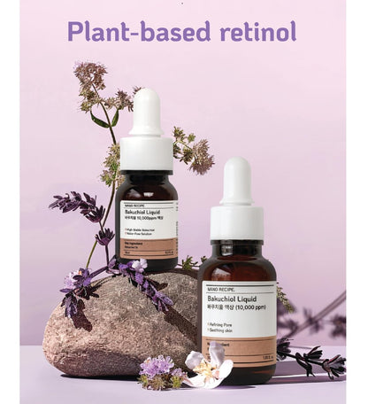 Korean Bakuchiol Concentrate 10000ppm - Retinol Alternative Serum, Vegan, Non-GMO, Cold Pressed, 30ml Avelisse