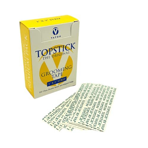 Vapon Topstick 1" x 3" Clear Strips - Hypoallergenic Premium Wig Tape - 120 Count Avelisse