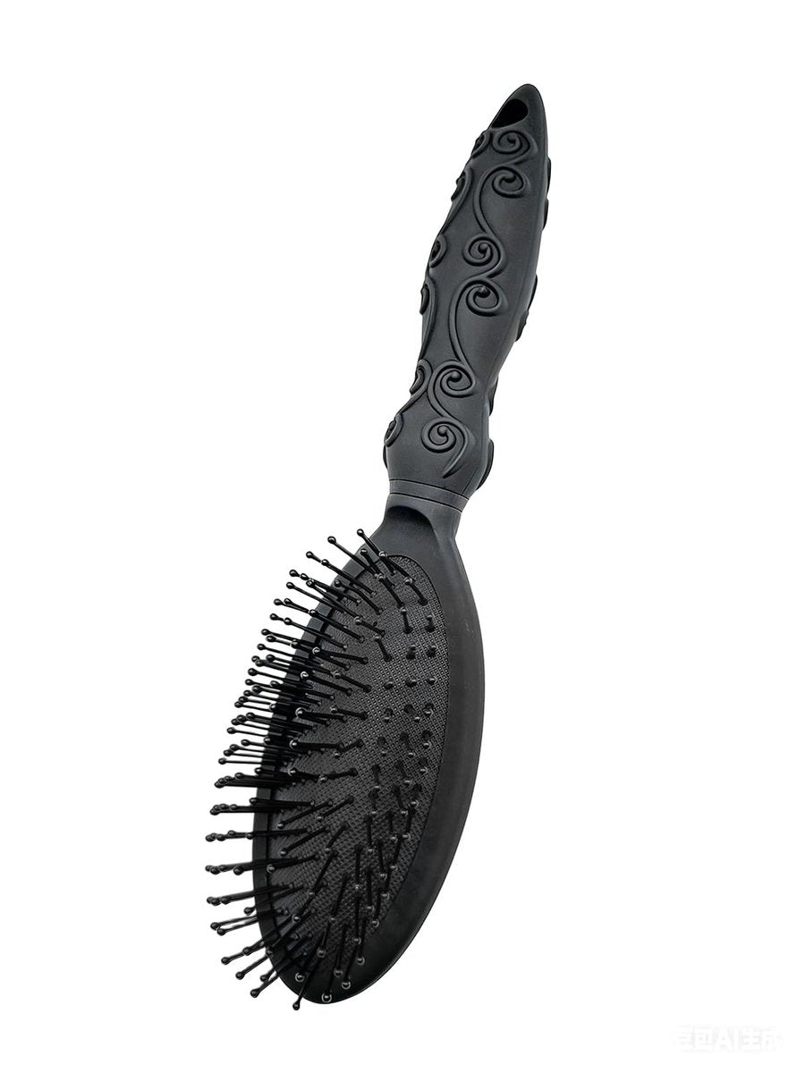 Cushion Hair Brush for Gentle Detangling - Suitable for Men, Women, and Kids, All Hair Types, Wet or Dry Use - Black - görsel 7