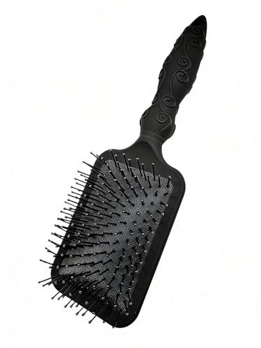Paddle Hair Brush for Gentle Detangling – Flexible Nylon Bristles for Wet or Dry Hair, Tangle-Free, Black - görsel 4