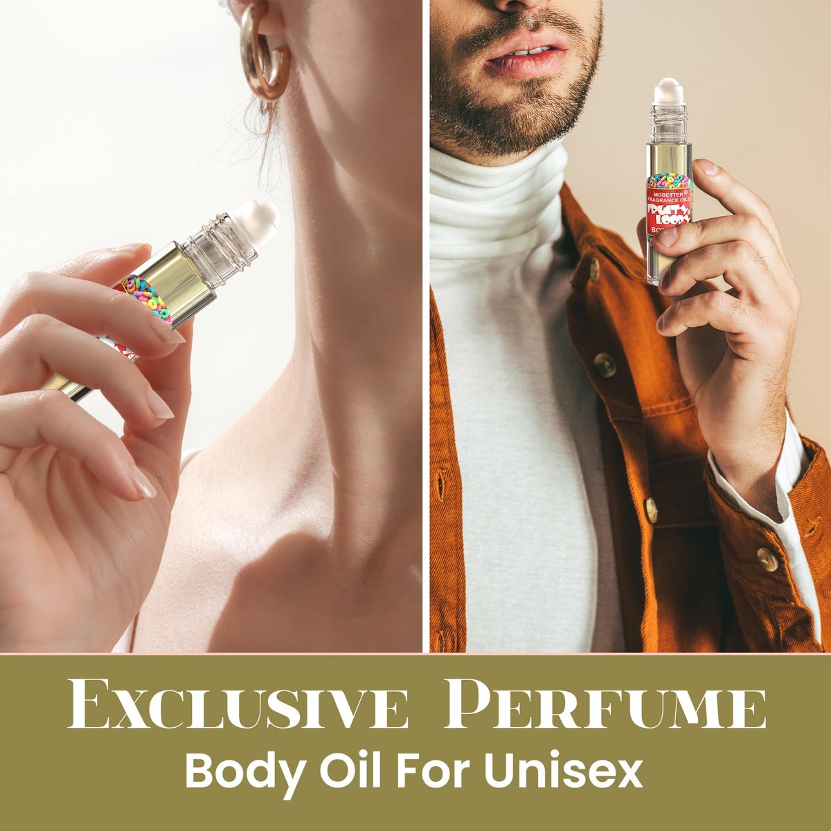 MOBETTER FRAGRANCE OILS Fruity & Loopy Perfume Body Oil - Unisex Eau de Parfum, 0.33 Fl Oz Avelisse