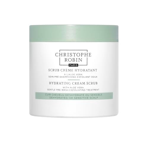 Christophe Robin Hydrating Cream Scrub with Aloe Vera - Pre-Wash Hair Treatment for Dry, Dehydrated Scalp - 8.4 fl. oz - görsel 2