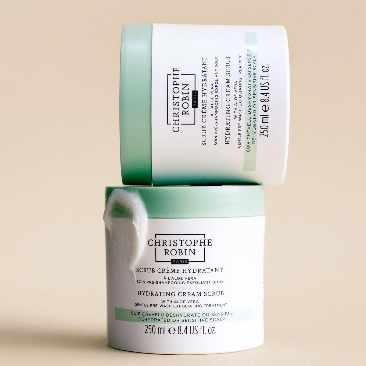 Christophe Robin Hydrating Cream Scrub with Aloe Vera - Pre-Wash Hair Treatment for Dry, Dehydrated Scalp - 8.4 fl. oz - görsel 11