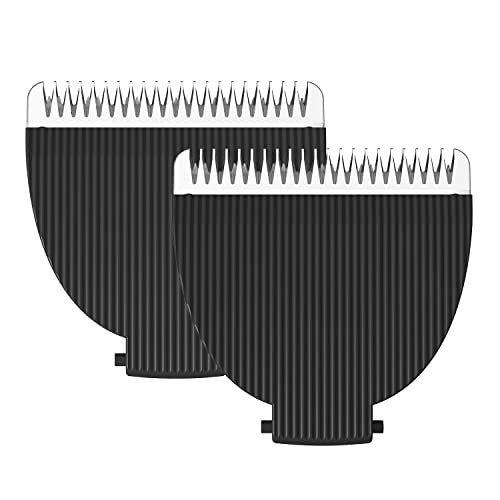 MANSPOT Black Replaceable Blade (2-Pack) for Men's Trimmer - Ceramic Ball Shaver Replacement Head Avelisse