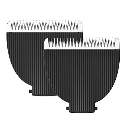MANSPOT Black Replaceable Blade (2-Pack) for Men's Trimmer - Ceramic Ball Shaver Replacement Head Avelisse