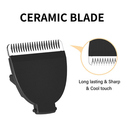 MANSPOT Black Replaceable Blade (2-Pack) for Men's Trimmer - Ceramic Ball Shaver Replacement Head Avelisse