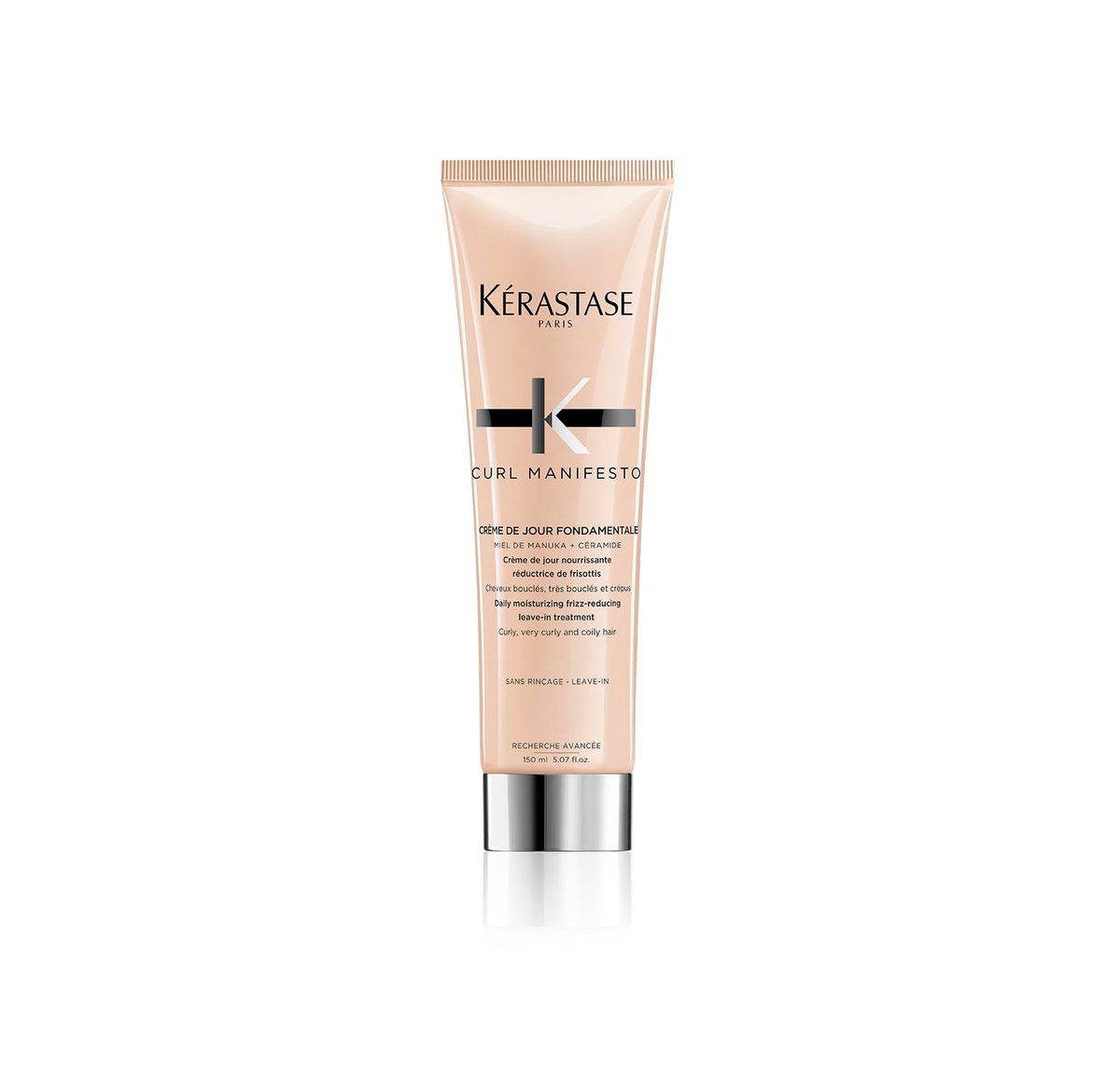 Kerastase Curl Manifesto Crème de Jour Fondamentale Hair Cream - Leave In Treatment & Heat Protectant, Controls Frizz & Enhances Curls, 5.07 Fl Oz Avelisse