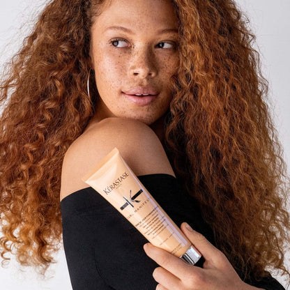Kerastase Curl Manifesto Crème de Jour Fondamentale Hair Cream - Leave In Treatment & Heat Protectant, Controls Frizz & Enhances Curls, 5.07 Fl Oz Avelisse