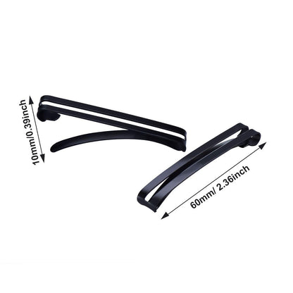 Pack of 24 Metal Hair Barrettes Clips – No-Slip Grip Stay Tight Barrettes for Girls and Women, Black