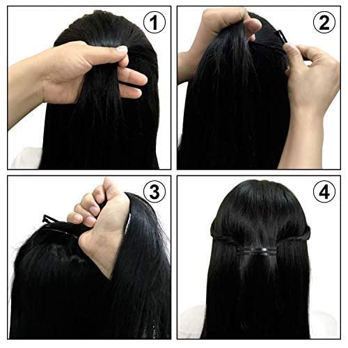 Pack of 24 Metal Hair Barrettes Clips – No-Slip Grip Stay Tight Barrettes for Girls and Women, Black - görsel 11