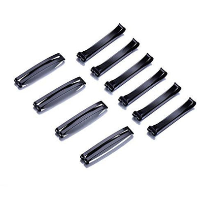 Pack of 24 Metal Hair Barrettes Clips – No-Slip Grip Stay Tight Barrettes for Girls and Women, Black