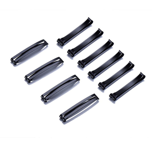 Pack of 24 Metal Hair Barrettes Clips – No-Slip Grip Stay Tight Barrettes for Girls and Women, Black