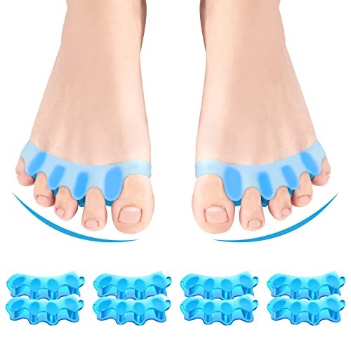 Juzure 8 PCS Professional Silicone Toe Separators for Bunions & Toe Straightening - Correct, Stretch & Realign Toes Naturally - görsel 2