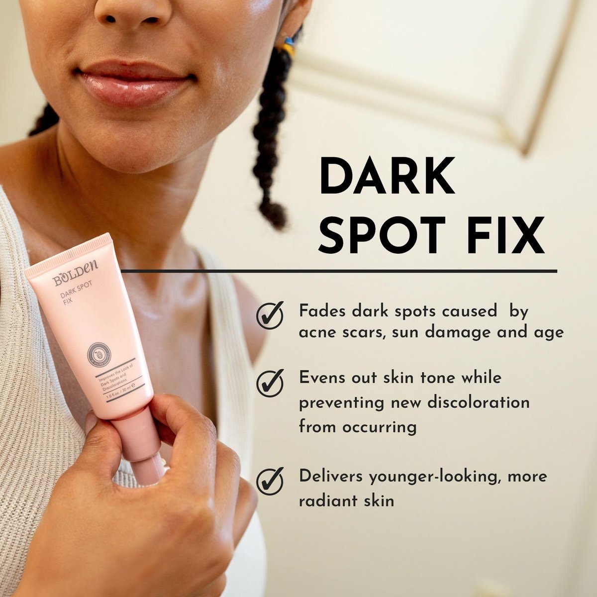 Bolden Dark Spot Corrector for Face with Tranexamic Acid, Niacinamide and Alpha Arbutin | Hyperpigmentation Correcting Serum | 1.0 fl oz Avelisse