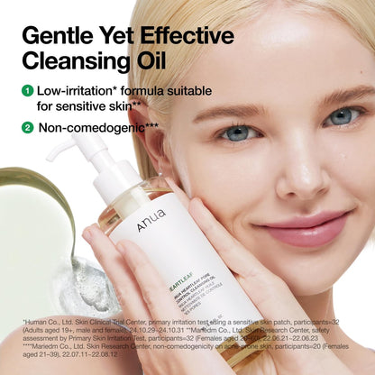 Anua Heartleaf Pore Control Cleansing Oil – Gentle Makeup Remover & Pore Cleanser for All Skin Types, Korean Skincare (6.76 fl oz) Avelisse