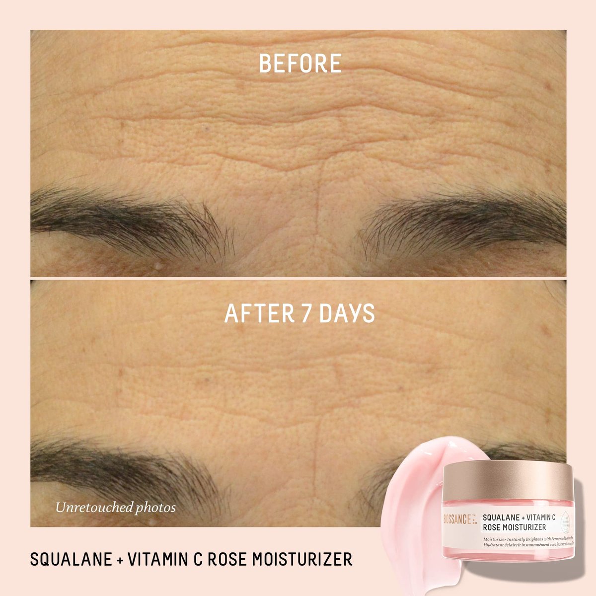 Biossance Squalane + Vitamin C Rose Face Moisturizer – Antioxidant-Rich Hydrating Lotion for Radiant Skin, 1.69 oz Avelisse