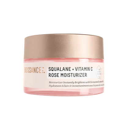 Biossance Squalane + Vitamin C Rose Face Moisturizer – Antioxidant-Rich Hydrating Lotion for Radiant Skin, 1.69 oz Avelisse