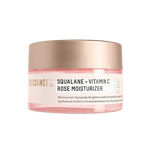 Biossance Squalane + Vitamin C Rose Face Moisturizer – Antioxidant-Rich Hydrating Lotion for Radiant Skin, 1.69 oz Avelisse