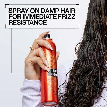 Redken Spray Smooth Anti Frizz Hair Spray – Frizz Control & Heat Protection, Instant Smoother, Citric Acid, Paraben & Sulfate Free, 2 oz