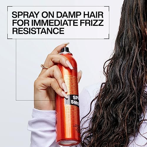 Redken Spray Smooth Anti Frizz Hair Spray – Frizz Control & Heat Protection, Instant Smoother, Citric Acid, Paraben & Sulfate Free, 2 oz - görsel 8