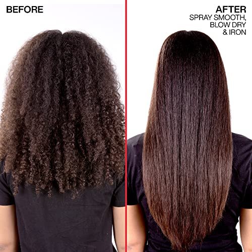 Redken Spray Smooth Anti Frizz Hair Spray – Frizz Control & Heat Protection, Instant Smoother, Citric Acid, Paraben & Sulfate Free, 2 oz - görsel 16