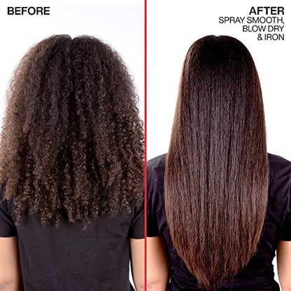 Redken Spray Smooth Anti Frizz Hair Spray – Frizz Control & Heat Protection, Instant Smoother, Citric Acid, Paraben & Sulfate Free, 2 oz
