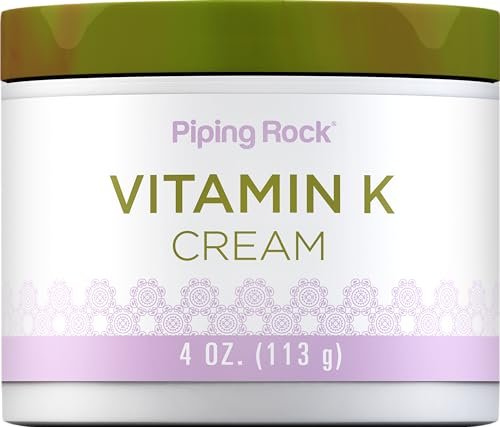 Piping Rock Vitamin K Cream | 4 oz | Supports Bruising, Dark Circles, Spider Veins, Skin & Face - görsel 2