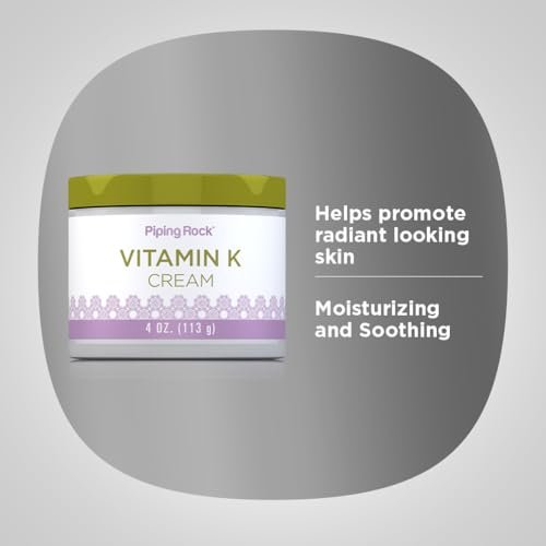 Piping Rock Vitamin K Cream | 4 oz | Supports Bruising, Dark Circles, Spider Veins, Skin & Face - görsel 8