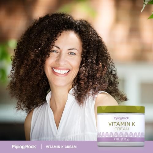 Piping Rock Vitamin K Cream | 4 oz | Supports Bruising, Dark Circles, Spider Veins, Skin & Face - görsel 12