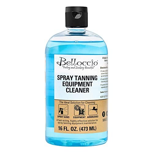 Belloccio Spray Tanning Equipment Cleaner 16 oz – Fast Acting Cleaning Solution for Airbrush Spray Tan Guns & System Maintenance Avelisse
