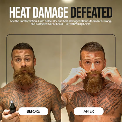 Beard & Hair Heat Protectant Spray – Viking Shield by The Beard Struggle | Thermal Protector Up to 450°F with Argan Oil, 4 Fl Oz Avelisse