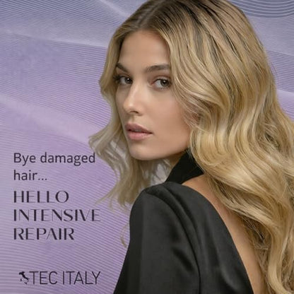 Tec Italy Due Faccetta Massimo Leave-In Treatment for Overprocessed Hair – UV Protection, Frizz Control & Deep Hydration, 10.14 fl oz Avelisse