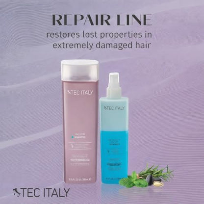 Tec Italy Due Faccetta Massimo Leave-In Treatment for Overprocessed Hair – UV Protection, Frizz Control & Deep Hydration, 10.14 fl oz Avelisse