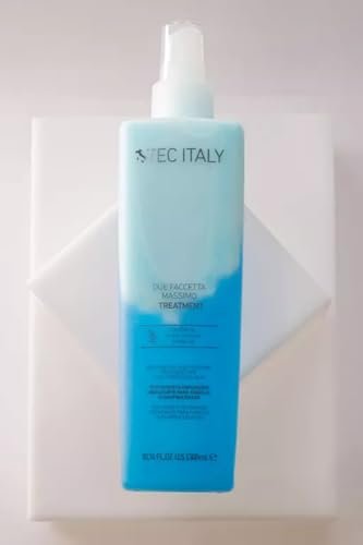 Tec Italy Due Faccetta Massimo Leave-In Treatment for Overprocessed Hair – UV Protection, Frizz Control & Deep Hydration, 10.14 fl oz Avelisse