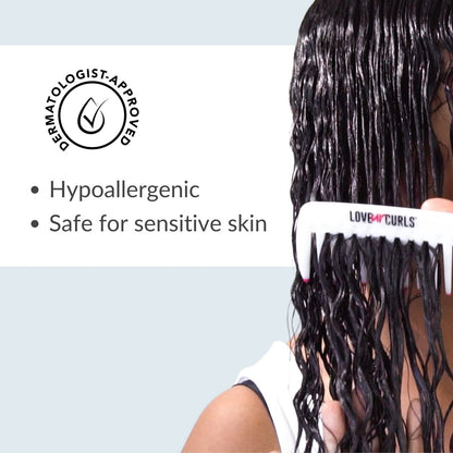 Love Ur Curls Fragrance Free Conditioner - Hydrating & Detangling for Curly, Wavy, Kinky-Coily Hair - Silicone Free, 250ml Avelisse
