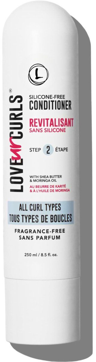 Love Ur Curls Fragrance Free Conditioner - Hydrating & Detangling for Curly, Wavy, Kinky-Coily Hair - Silicone Free, 250ml Avelisse