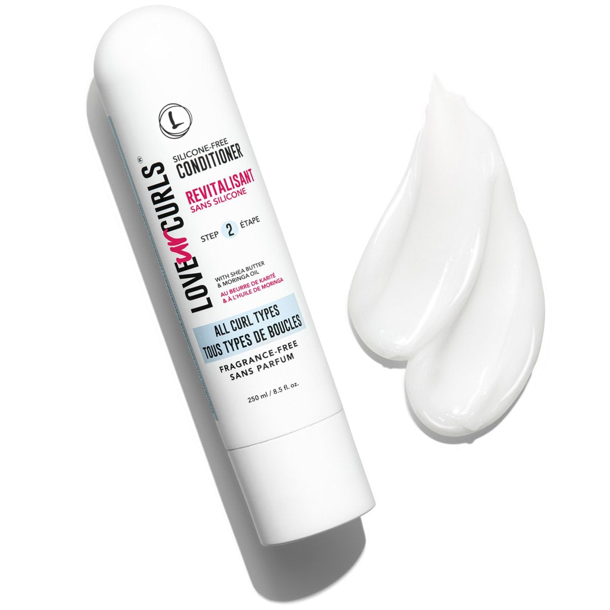 Love Ur Curls Fragrance Free Conditioner - Hydrating & Detangling for Curly, Wavy, Kinky-Coily Hair - Silicone Free, 250ml Avelisse