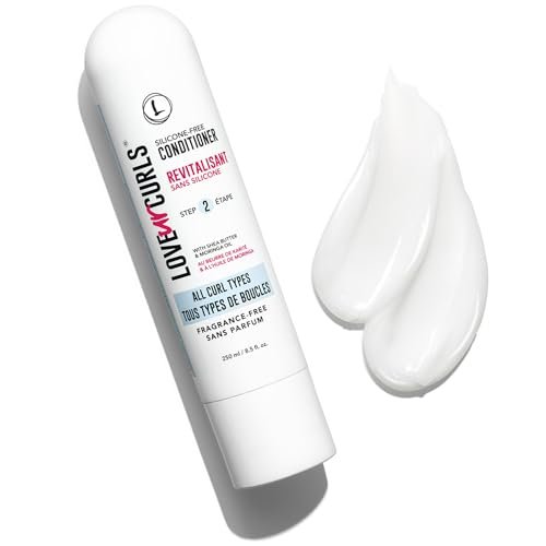 Love Ur Curls Fragrance Free Conditioner - Hydrating & Detangling for Curly, Wavy, Kinky-Coily Hair - Silicone Free, 250ml Avelisse