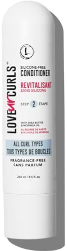 Love Ur Curls Fragrance Free Conditioner - Hydrating & Detangling for Curly, Wavy, Kinky-Coily Hair - Silicone Free, 250ml Avelisse