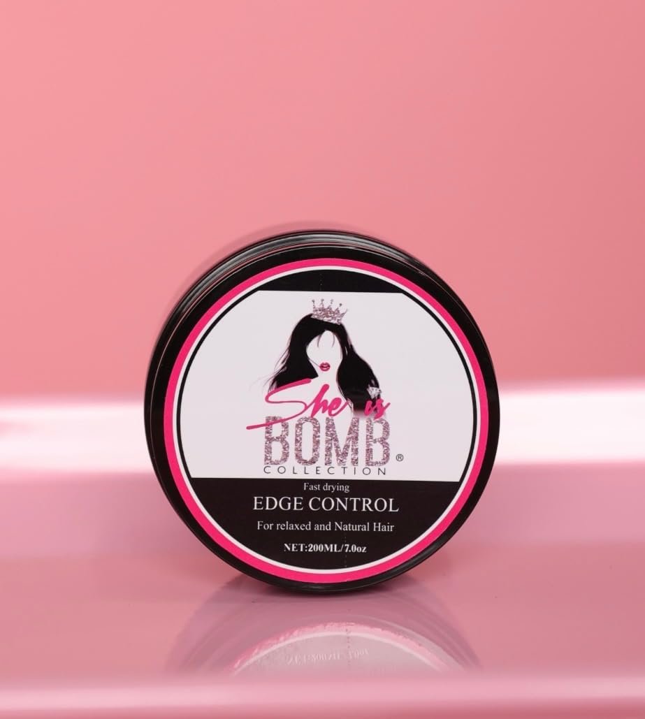 she is bomb collection Edge Control - Strong Hold, Flake-Free Styling, 7 oz Avelisse
