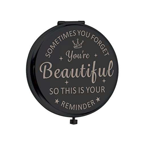 Personalized Compact Mirror Valentine Gift for Women - XPENMULBOJA Metal Pocket Mirror for Daughter, Sister, Friends - görsel 2