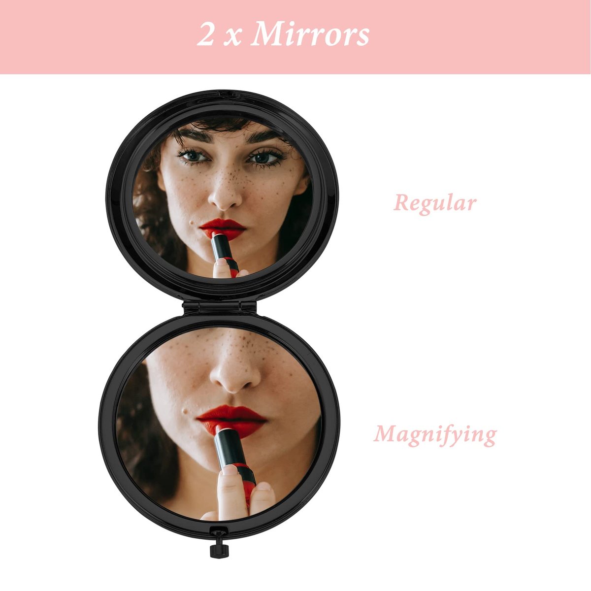 Personalized Compact Mirror Valentine Gift for Women - XPENMULBOJA Metal Pocket Mirror for Daughter, Sister, Friends - görsel 5