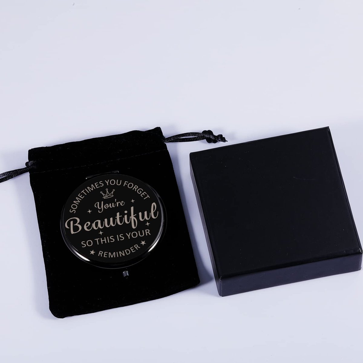 Personalized Compact Mirror Valentine Gift for Women - XPENMULBOJA Metal Pocket Mirror for Daughter, Sister, Friends - görsel 9