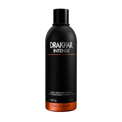 Guy Laroche Drakkar Intense Body Spray for Men – Ambery Fougere Fragrance, Long-Lasting 5.8 Fl Oz